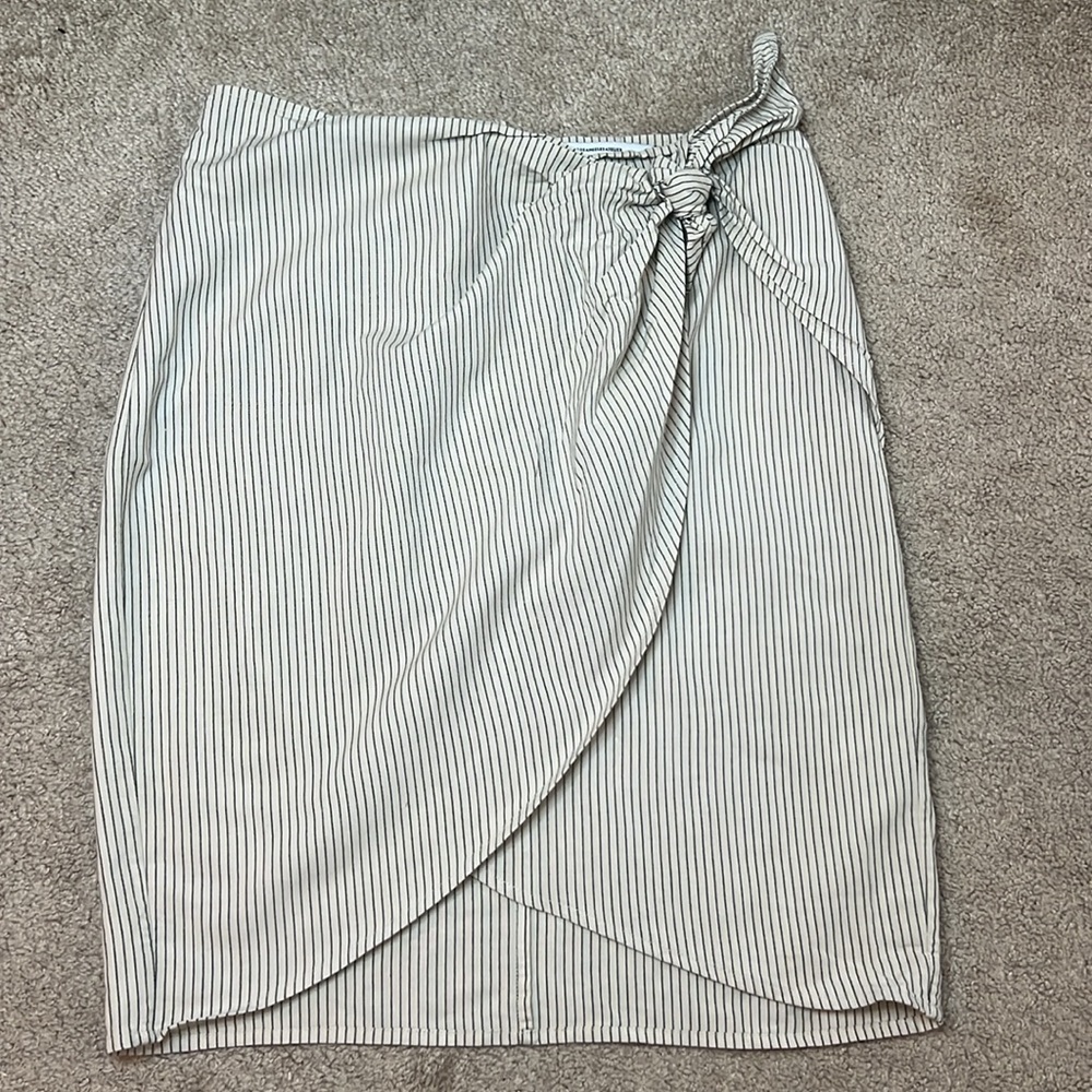 & Other Stories Striped High Waisted Mini Skirt Size US 4